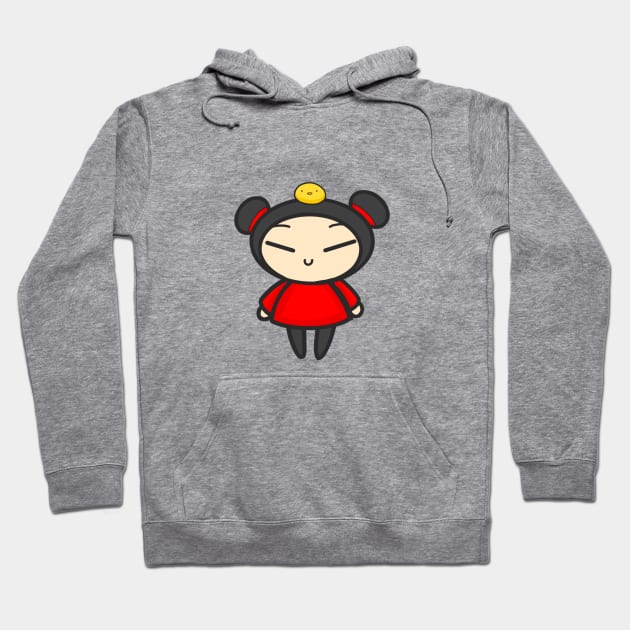 Springtime Pucca with a Chick Hoodie by aishiiart